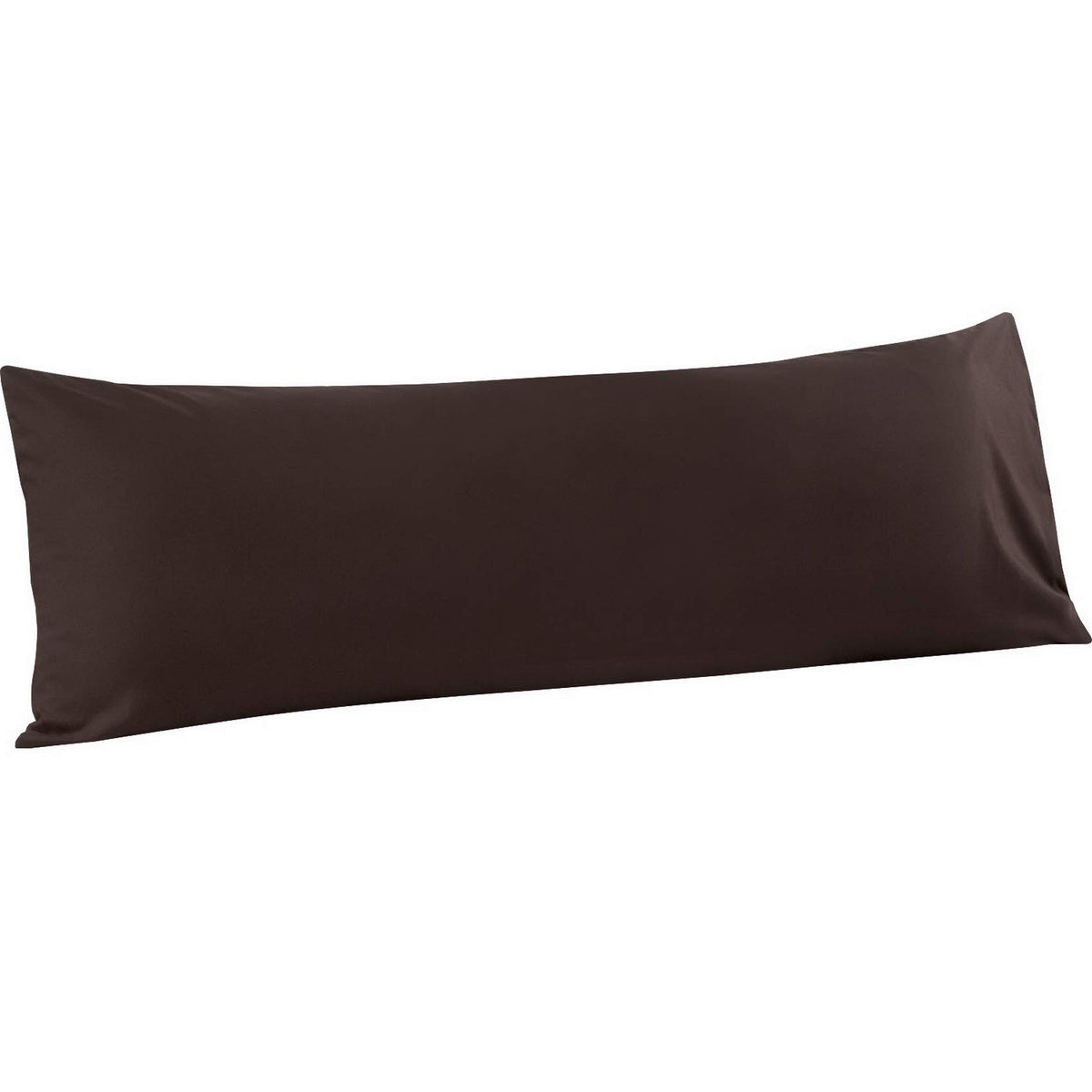 Flxxie Body Pillow Cover - Super Soft Microfiber 20X54 Body Pillow Case - Envelope Closure, Wrinkle, Stain Resistant Dark Brown