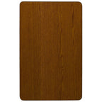 Flash Furniture Wren 30''W x 72''L Rectangular Oak HP Laminate Activity Table - Standard Height Adjustable Legs