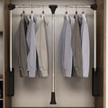 Adjustable Pull Down Closet Rod Organizer,600830mm,Black