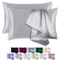 EIJOEY 100% Mulberry Silk Pillowcase for Hair and Skin,with Hidden Zipper,Both Sides 19 Momme 600 Thread Count Natural Silk Pill