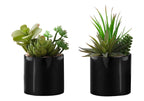 Monarch Specialties I 9554 Artificial Plant, 7' Tall, Succulent, Set of 2, Decorative, Green Plants