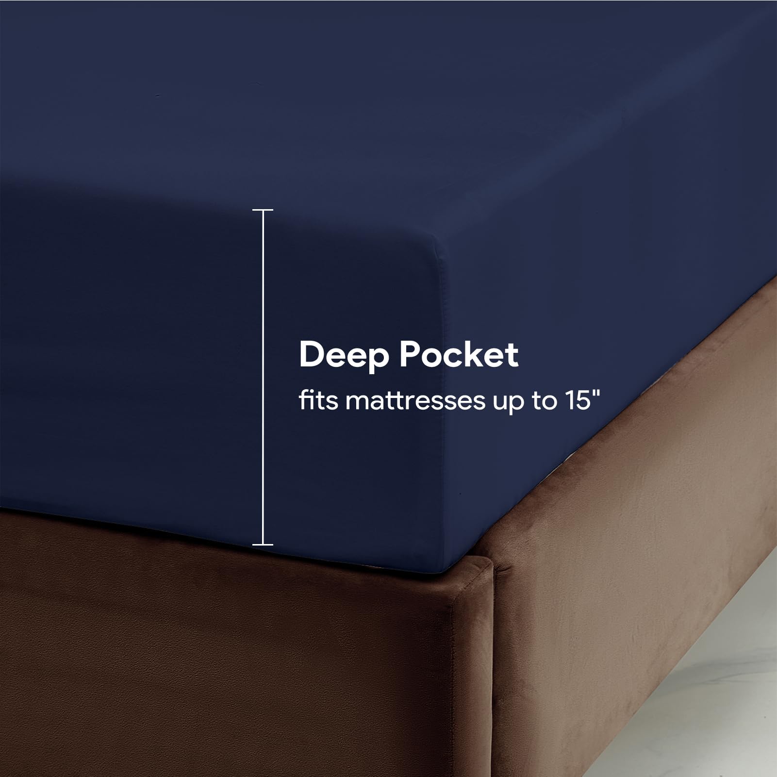 Maple&Stone King Fitted Sheet Only - Bulk Pack Of 6 Bottom Sheets - Premium Soft & Breathable, Brushed Microfiber Fabric For Kin