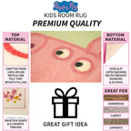 Franco Peppa Pig & Suzie Kids Room Non Slip Area Rug, 69 In X 52 In, (Official Licensed Official Product)