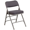Flash Furniture Hercules Series Metal Folding Chairs With Cushioned Seat, Fabric Upholstered Chairs W/ 300-Lb. Static Weight Cap