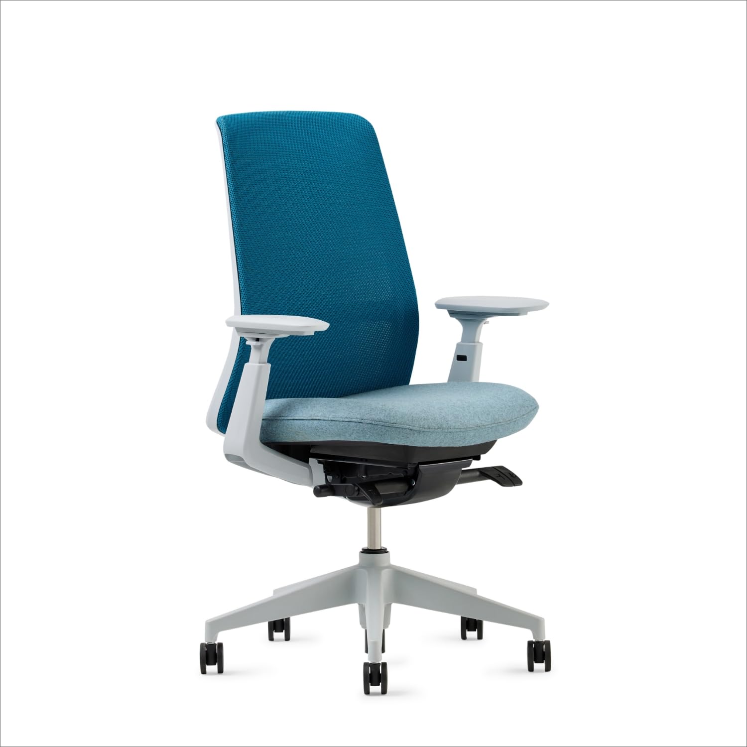 Haworth Soji Office Chair With Ergonomic Adjustments, Flexible Mesh Back (Ocean)