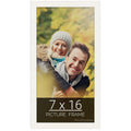 wallsthatspeak 7x16 white Picture Frame for Puzzles Posters Photos or Artwork