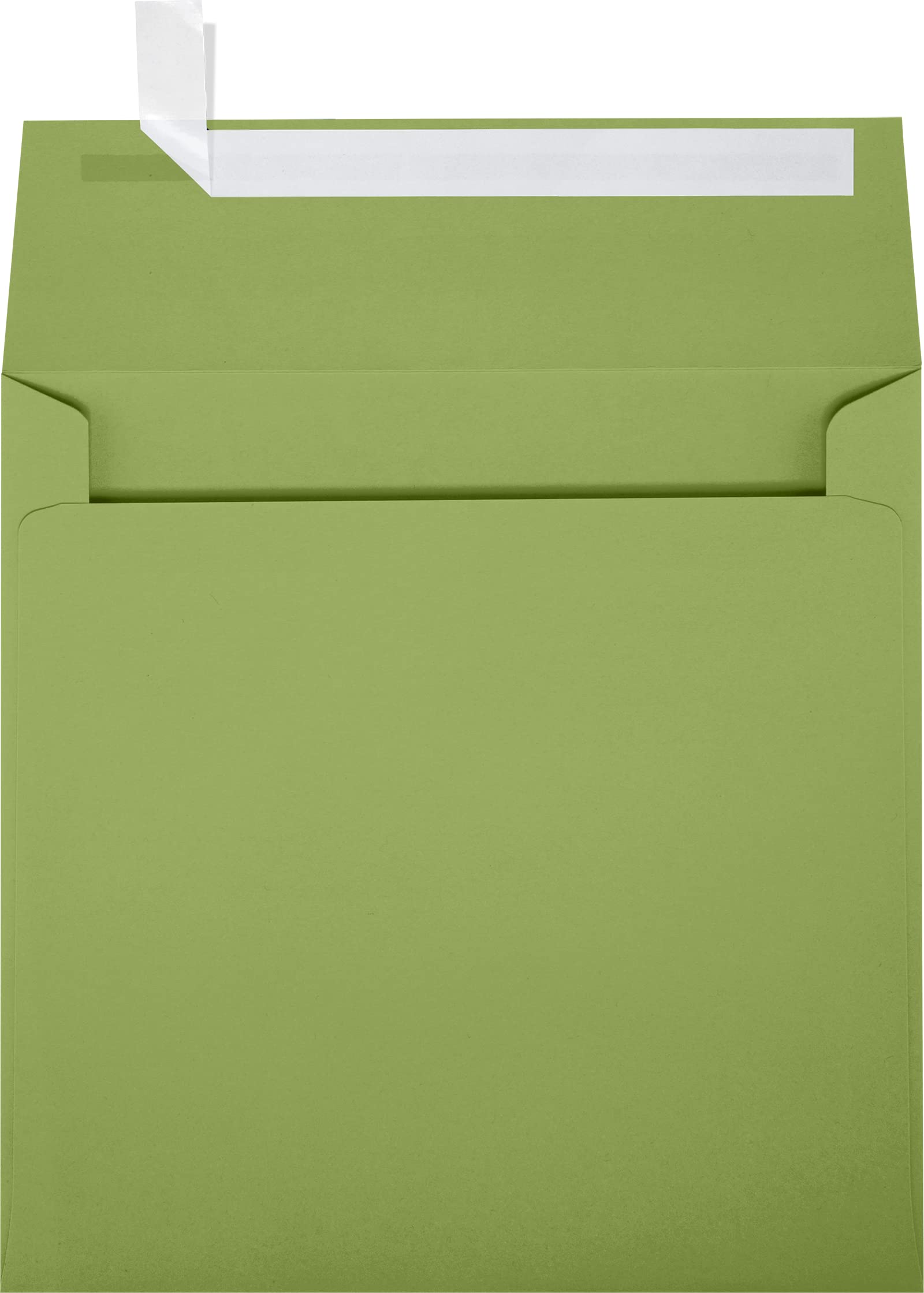 Luxpaper Square Invitation Envelopes | Peel & Press | 6 1/4' X 6 1/4' | Avocado Green | 70Lb. Text | 50 Qty