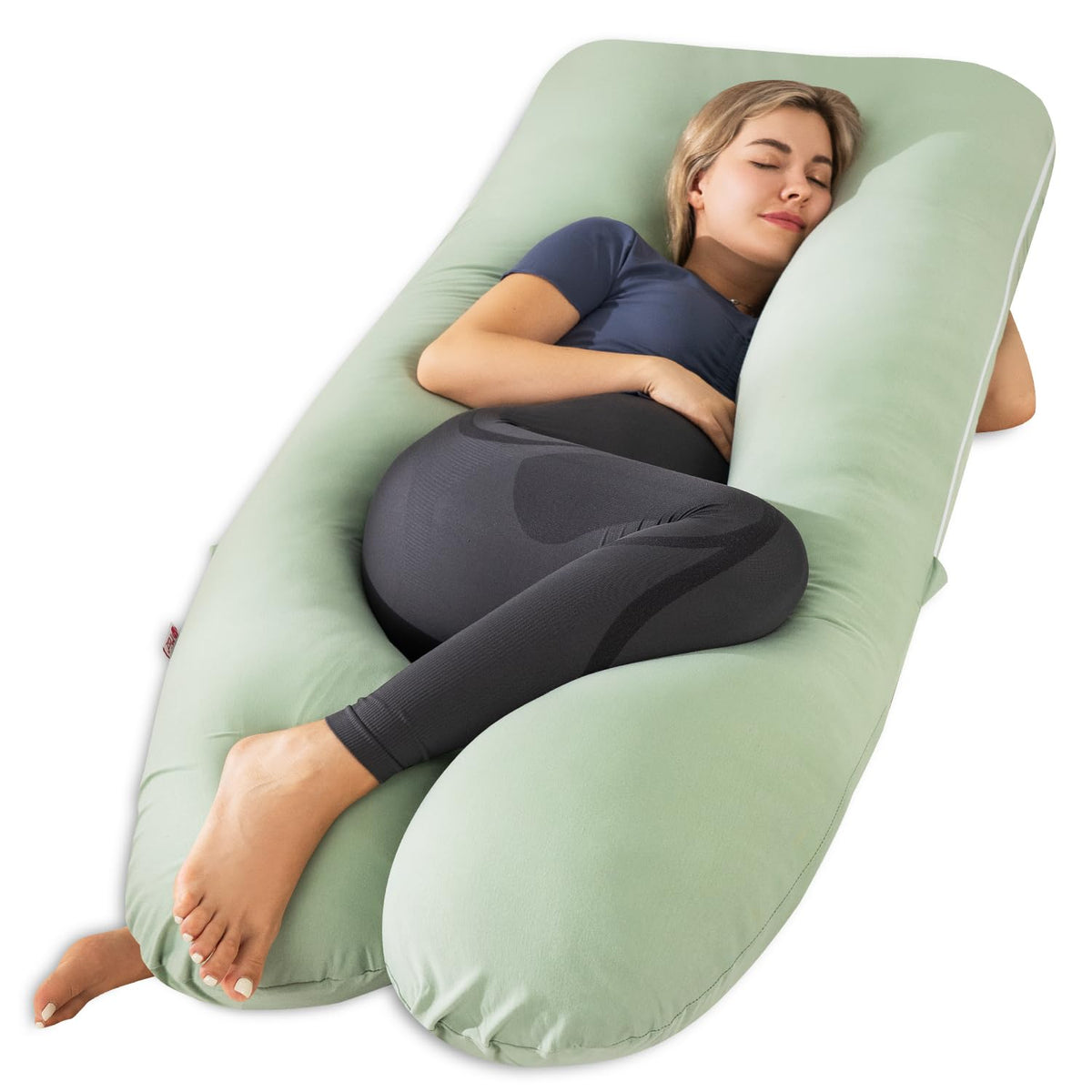 Meiz Pregnancy Pillows, U Shaped Pregnancy Pillows For Sleeping Cooling, 55 Inch Maternity Pillow For Pregnant Women, Body Pillo
