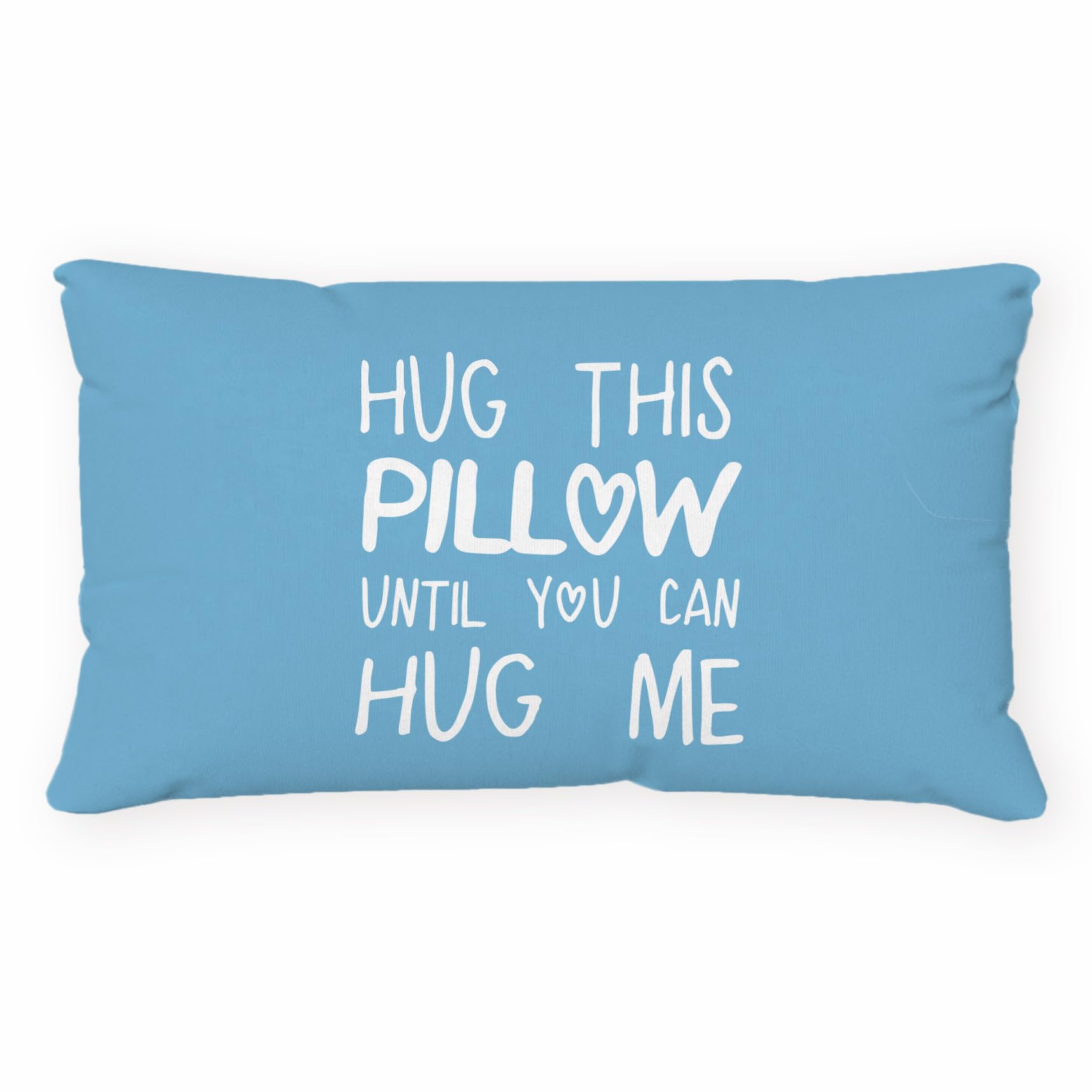 Sufamb Hug This Pillow Until You Can Hug Me Throw Pillow Covers Decor For Bedroom, 12'X20' Pillow Case, Boyfriend Girlfriend B