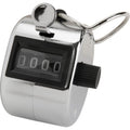 Sparco 24100 Tally Counter, W/ Finger Ring, 4 Figure, Silver