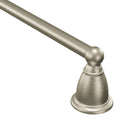Moen Brantford Brushed Nickel 24-Inch Single Bathroom Towel Bar, Traditional Wall Mounted Towel Hanger, YB2224BN