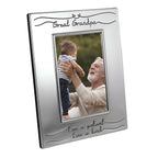 Haysom Interiors Beautiful Two Tone Silver Plated Great Grandpa 4'' x 6'' Picture Frame with Black Velvet | Unique and Thoughtfu