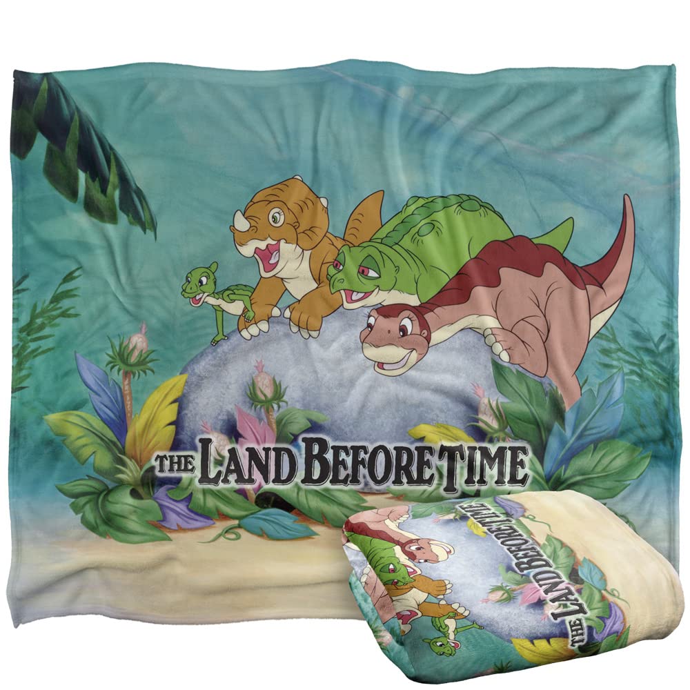 Land Before Time Littlefoot And Friends Officially Licensed Silky Touch Super Soft Throw Blanket 50' X 60'