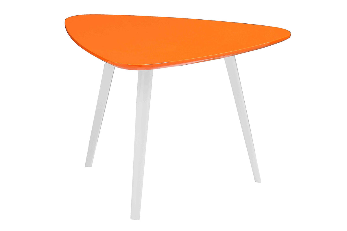 Pangea Home Hal Accent Table, Orange