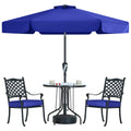 Mastercanopy Valance Patio Umbrella For Outdoor Table Market (7.5Ft, Blue)