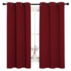 Nicetown Holiday Christmas Decor Thermal Insulated Solid Grommet Blackout Curtains/Drapes For Living Room (1 Pair, 42 By 63 Inch