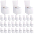 Zzhxkjhky 60 Pack Raffle Boxes Ballot Box Suggestion Box With Slot, 6 X 6 X 6 Inch Cardboard Raffle Boxes With Slot For Ticket A