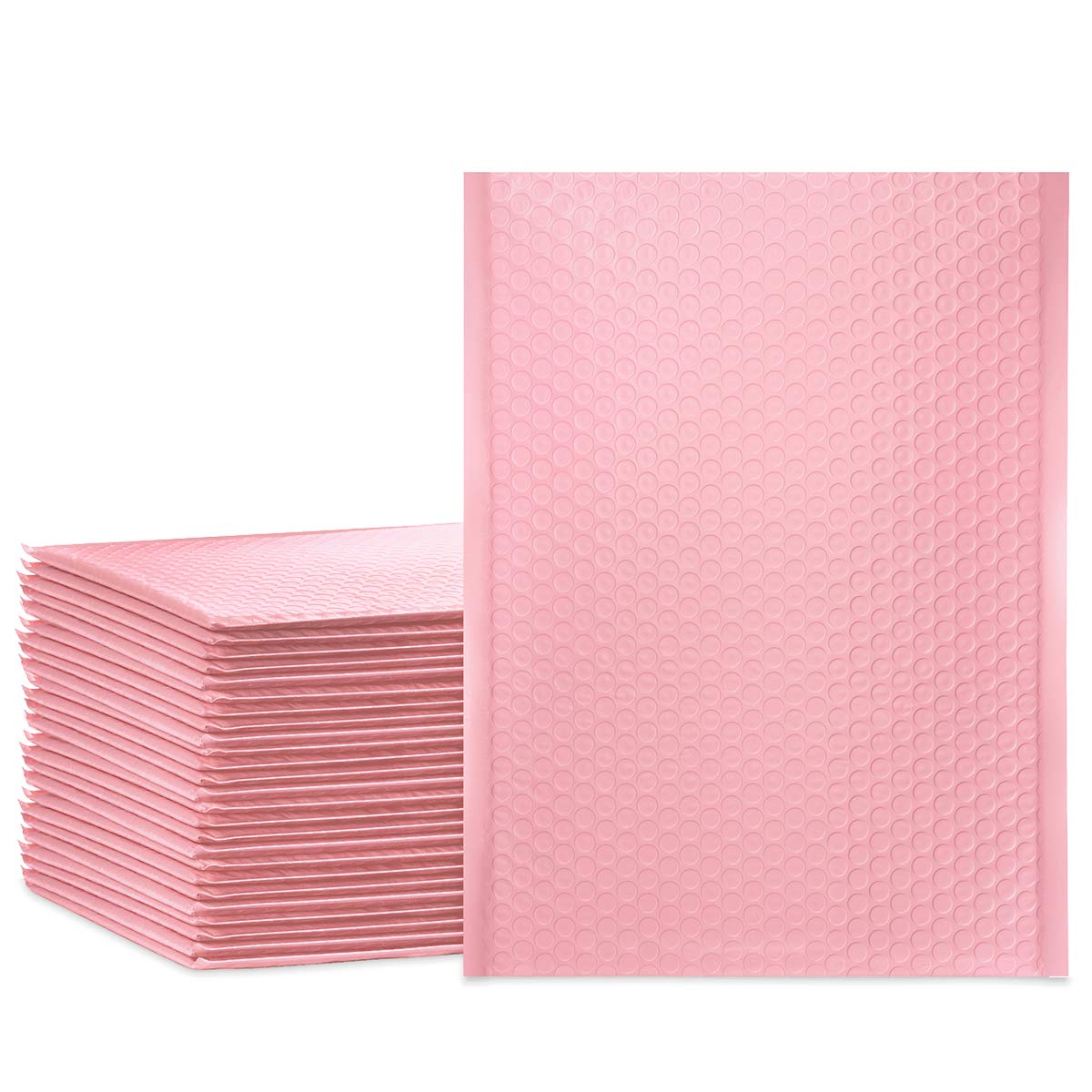 Ucgou Bubble Mailers 9.5X14.5 Inch Light Pink 25 Pack Poly Padded Envelopes Large #4 Mailing Packages Opaque Packaging Postal Se