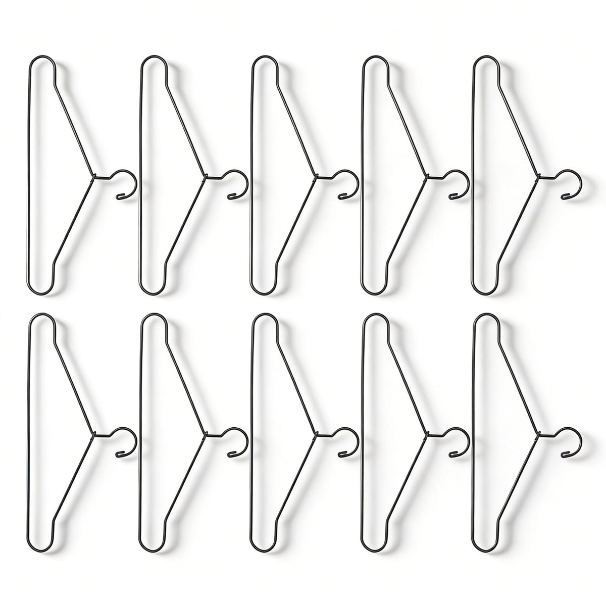 10Pcs Metal Doll Clothes Hangers, Doll Dress up Storage Clothes Organizer Rack, Doll Hangers Accessories (150mm)