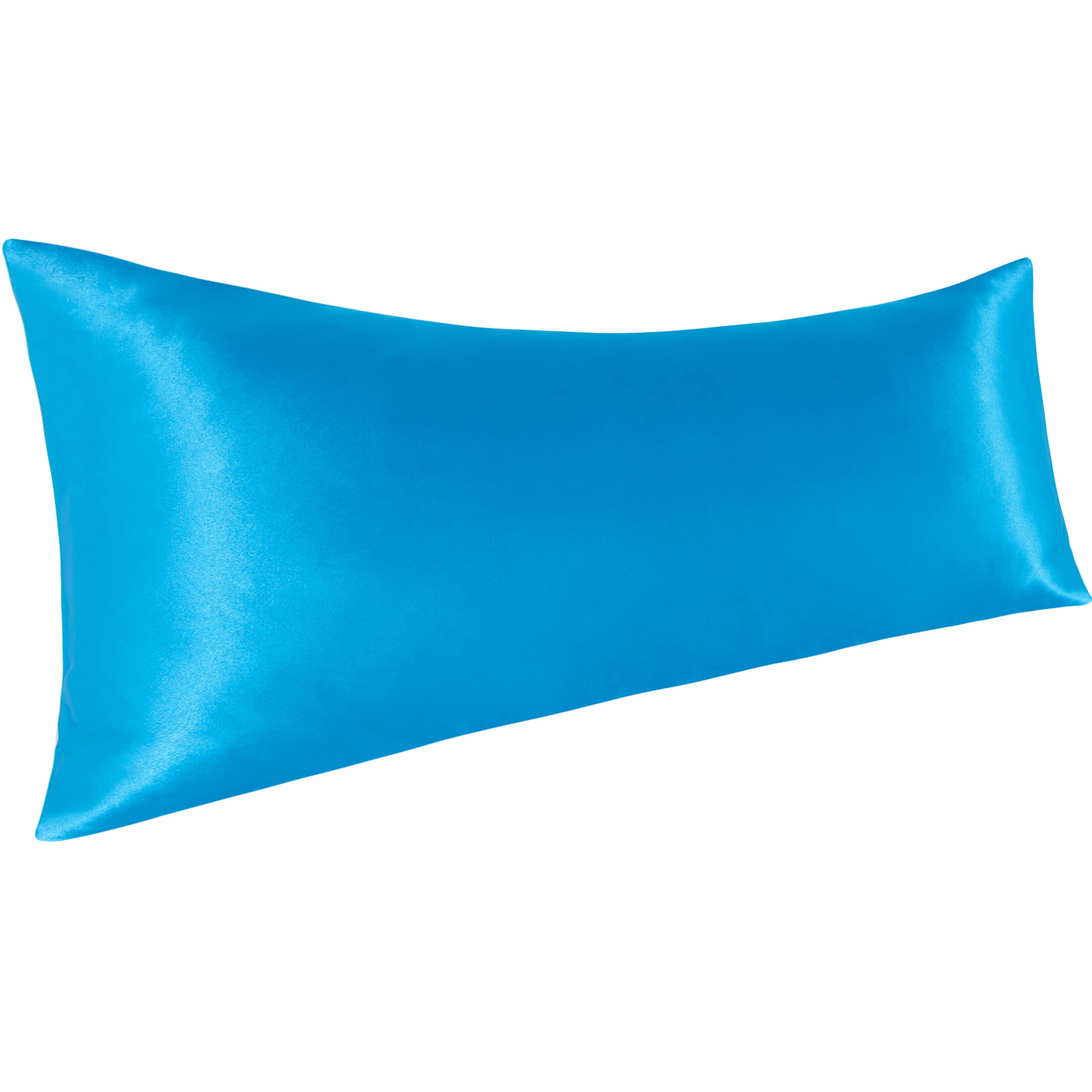 Ntbay Satin Body Pillowcase For Hair And Skin, Luxurious And Silky Pillow Case With Envelope Closure, 20X54 Inches, Royal Blue