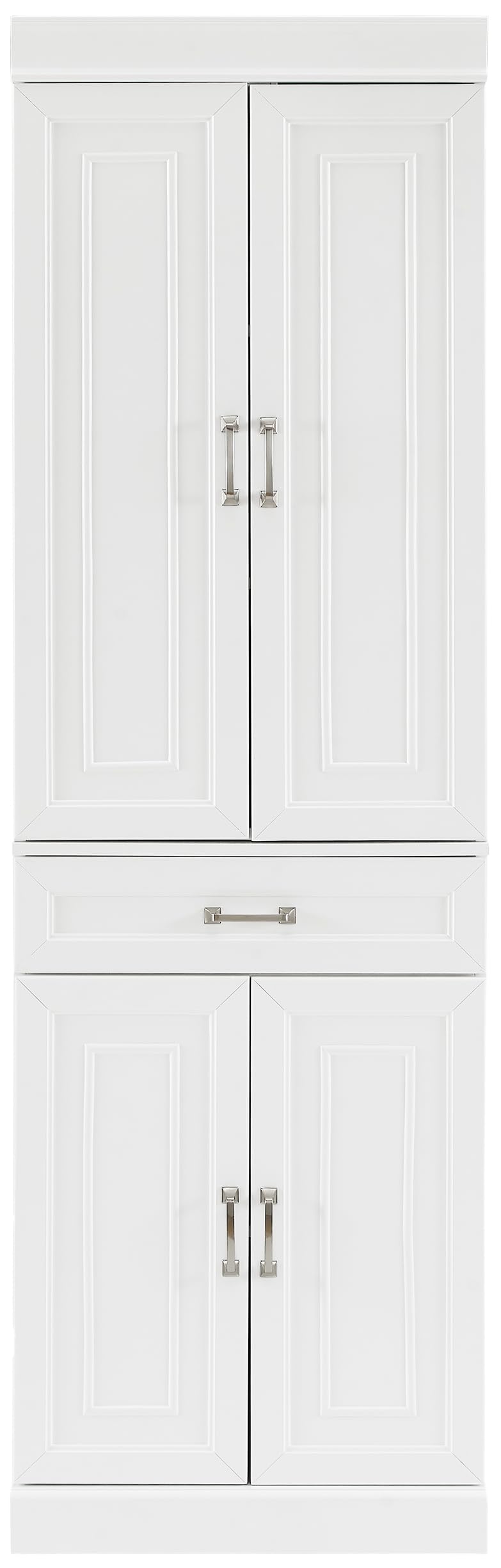 Crosley Furniture Stanton Pantry Storage Cabinet with Shelves, Kitchen, Dining, or Laundry Room, White