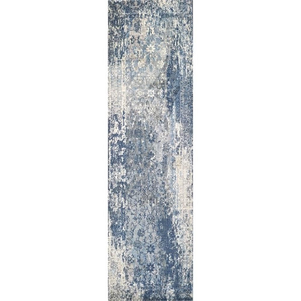 Rizzy Home Alora Decor Euphoria 2'6" X 8' Floral Lt. Gray/Gray/Rust/Blue Hybrid Area Rug