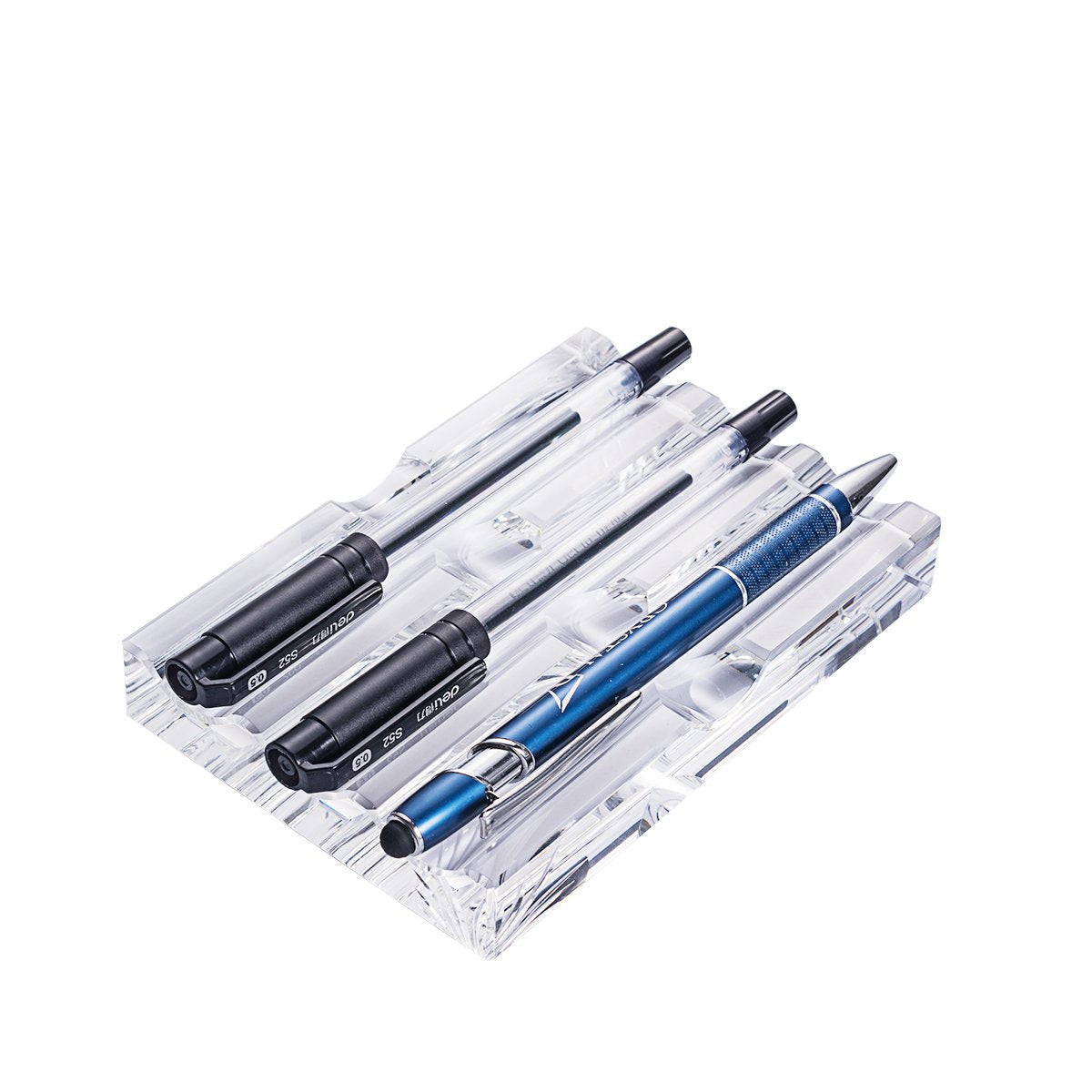 Longwin Office Supplies Crystal Fountain Pen Holder Desktop Organizer