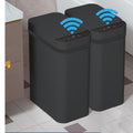 Yatmung 2 Pack - Skinny Trash Bin Sensor Motion 2.5 Gallon Touchless Bathroom Trash Can - Smart Trash Can with Lid - Electric, N