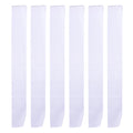 BBTO 6 Pieces White Sashes Blank for Pageants 2025 Blank Satin Sash Plain Sashes for DIY Wedding Hen Party Beauty Pageant Gradua