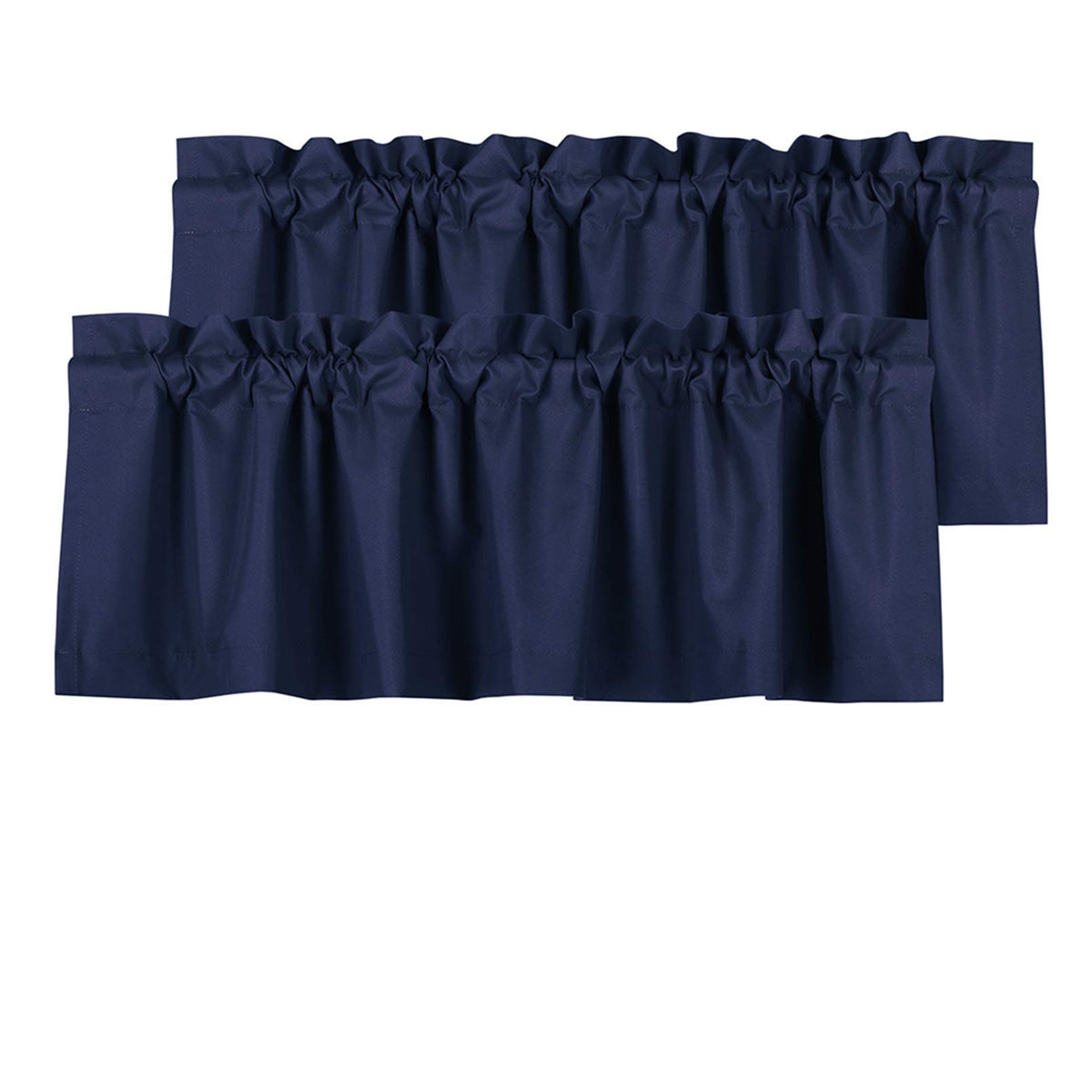 Valea Home Blackout Valance Curtains Waterproof Soft Rod Pocket Valance For Kitchen And Bathroom Window Room Darkening Valances
