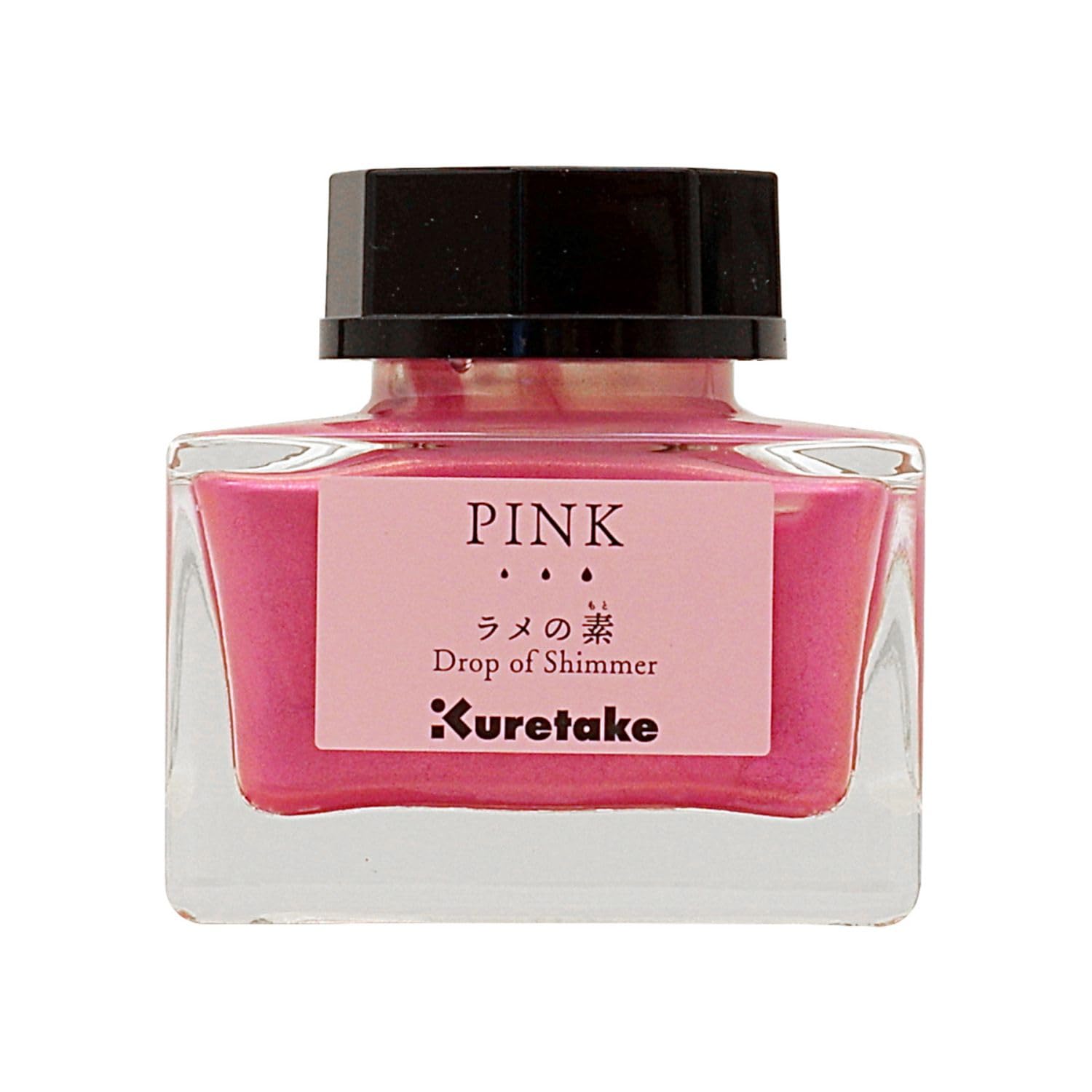 Kuretake Ink-Cafe Drop Of Shimmer,Pink Paste Ink, Add A Pearly Or Glitter-Like Sparkle To Your Ink