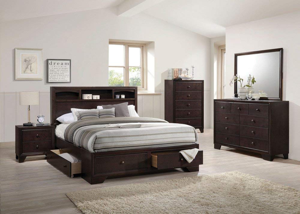 Acme Madison Ii Queen Storage Bed In Espresso