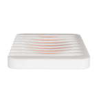 Anwenk Soap Dish Soap Holder Tray Saver Drainer For Shower Bathroom,Silicone Soap Dish Waterfall & Anti-Slip Design, White, 3 Pa