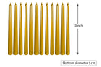 10 Inch Taper Candle, Set Of 12,Tapered Candle Burn For 8 Hours, Long Candle Sticks,Tall Candlesticks, Taper Spiral Candles, Din