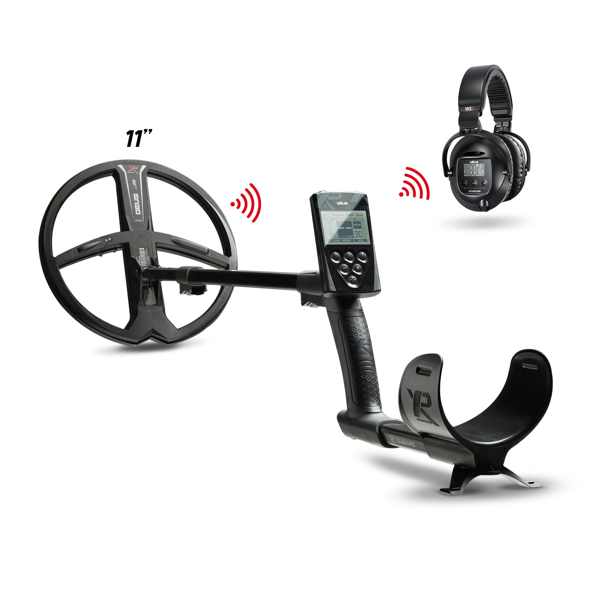 Xp Metal Detectors Deus - Weatherproof And Fully Wireless, Ideal For Treasure And Relic Hunting - 11' X35 Coil (35 Frequencies)