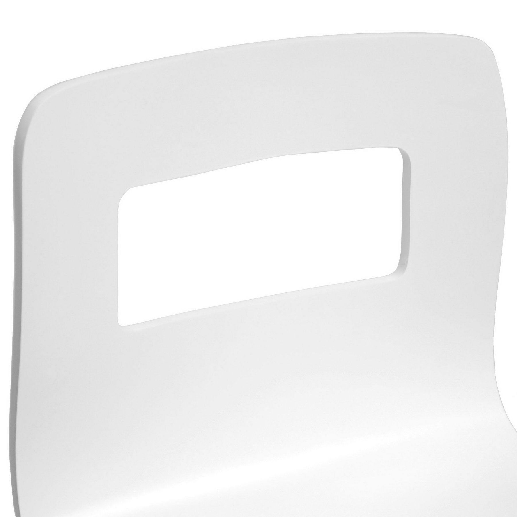 Baxton Studio Greta Modern Bar Stool, White, Set Of 2