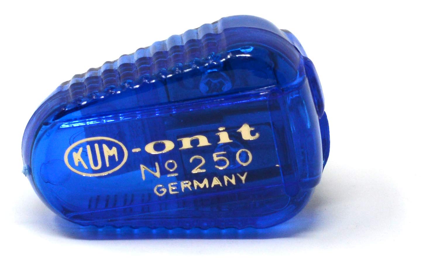 Kum 105.11.21 Polystyrene Lead Pointer 2-Hole Pencil Sharpeners With Container, Colors Vary