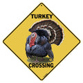 CROSSWALKS Turkey Crossing 12 X 12 Aluminum Sign (X412)