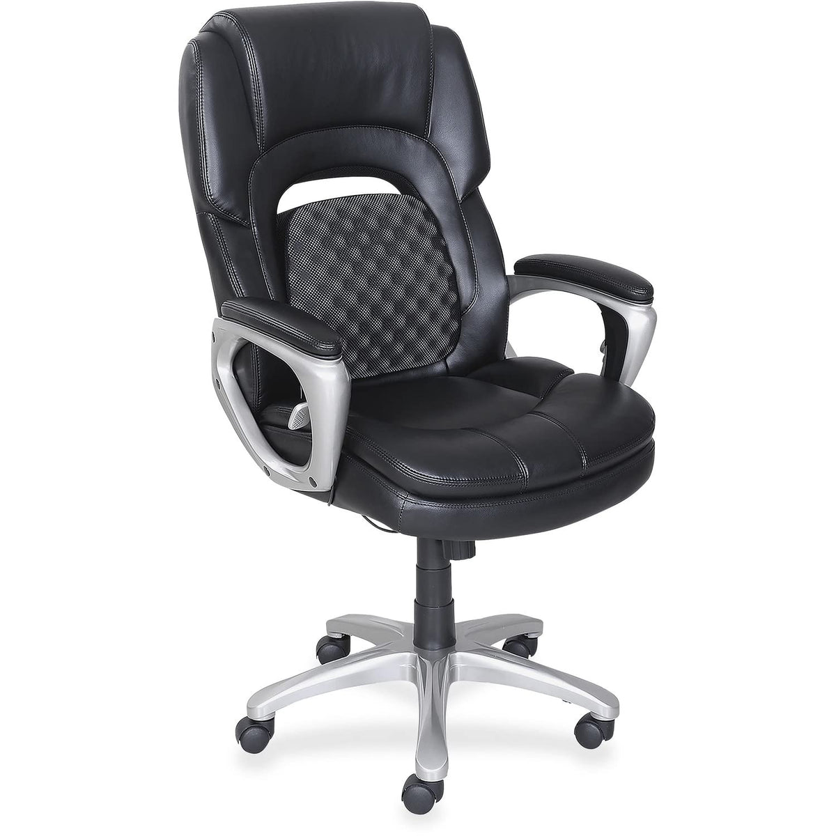 Lorell Wellness By Design Accucel Black Executive Chair