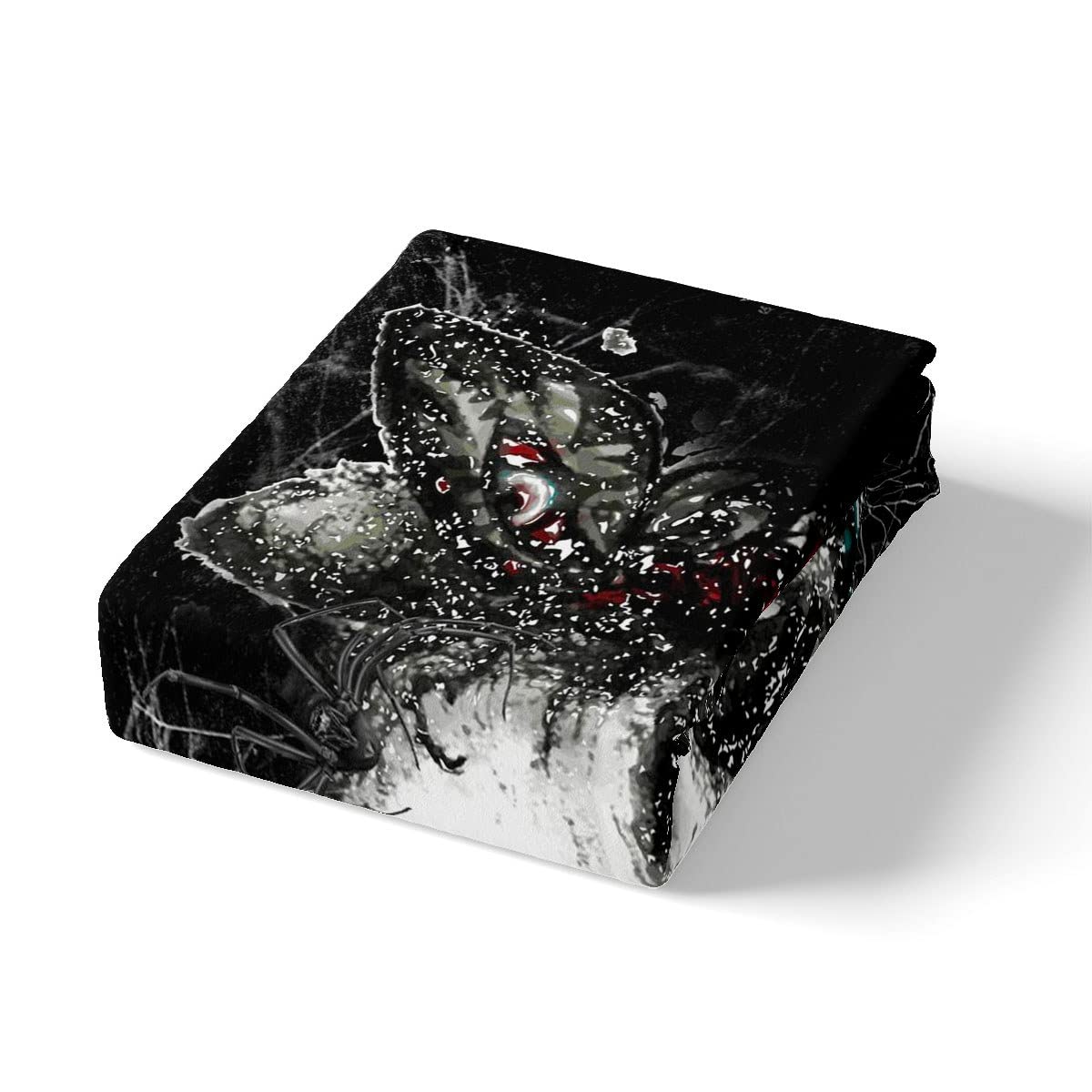 Sugar Skull Sheet Set Gothic Skull Bedding Set For Kids Boys Girls Teens Halloween Themed Bed Sheets Breathable Skeleton Design