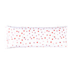 Elegant Comfort Ultra Soft 1-Piece Set Hearts Print Pillowcases - 1500 Premium Hotel Quality Microfiber, Soft And Smooth Hidden Zipper Closure 1-Piece Pillow Covers - Body Pillowcase, Valentina