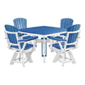 American Furniture Classics Square Set, Dining Height, Blue And White