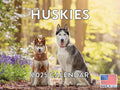 Siberian Husky Calendar 2025 Huskies Monthly Wall Calander 12 Month | American Made In The Usa