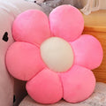 Lannery Flower Plush Throw Pillows, Flower Floor Pillow Seating Cushion Toy For Reading, Room, Watching Tv (11.8'', Pink-1)