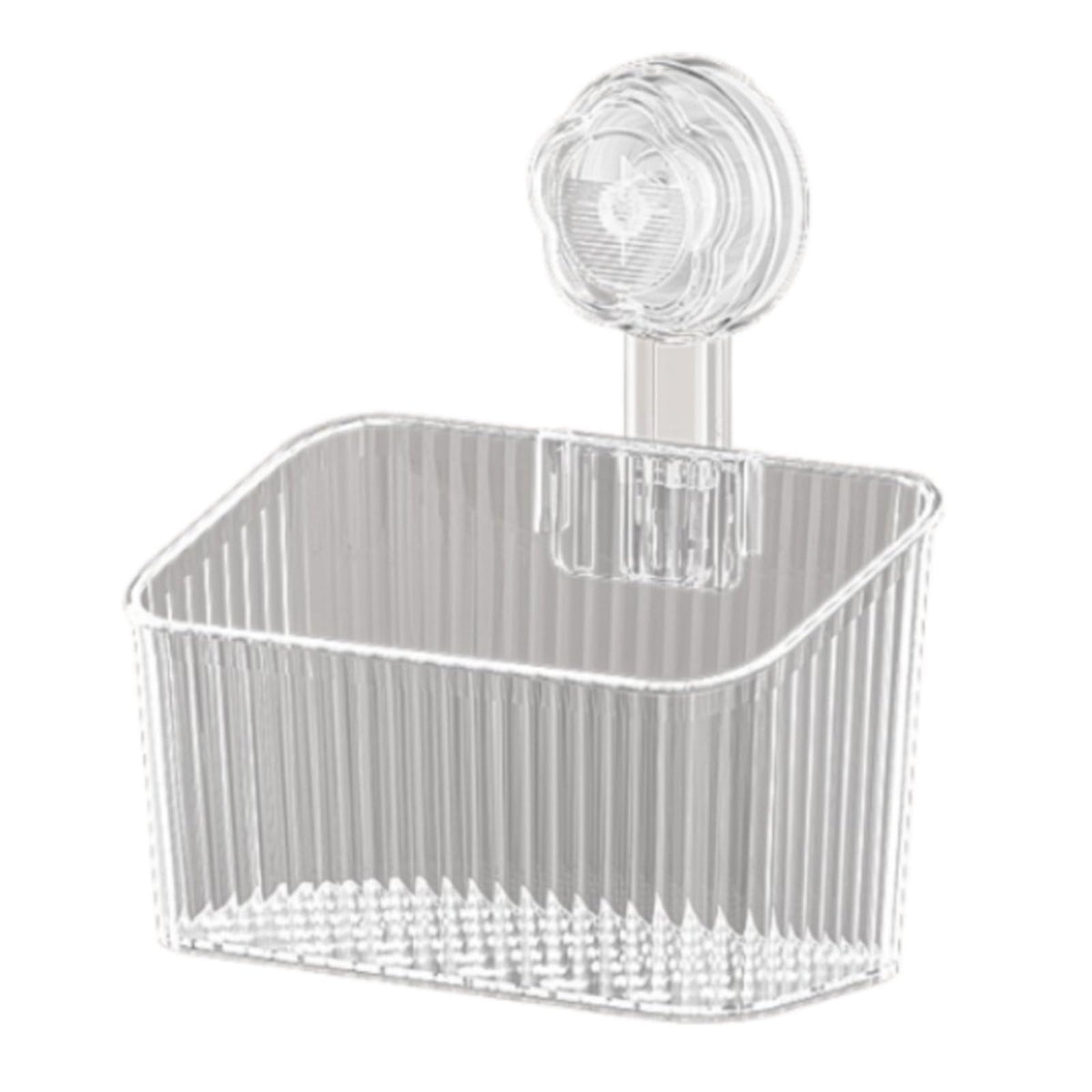 HEAVENGLOW Easy to Clean Suction Cup Storage Basket Strong LoadBearing NoDrill Hanging Basket Reusable Wall Mounted Kitchen Ho