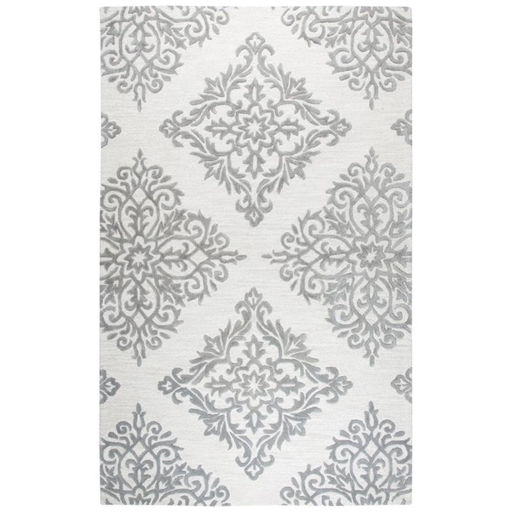 Rizzy Home Alora Decor Lavine 5' X 8' Medallion Natural/Taupe Hand-Tufted Area Rug