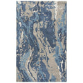 Rizzy Home Alora Decor Lapis 8' X 10' Abstract Blue/Dk Blue/Gray/Taupe Hand-Tufted Area Rug