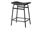 Monarch Specialties I 2384 Counter-Height Barstools, Set of 2, Modern Black Design
