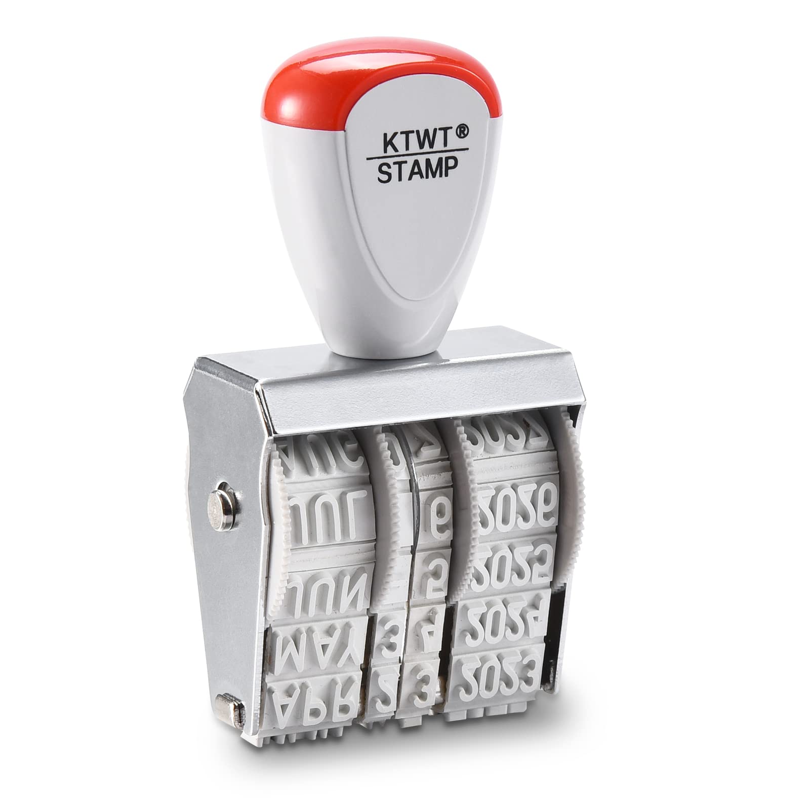 Ktwt 1.5' Rubber Stamp Line Dater, Date Stamp, Office Stamp, Rotating Stamp 3/16' (5Mm)