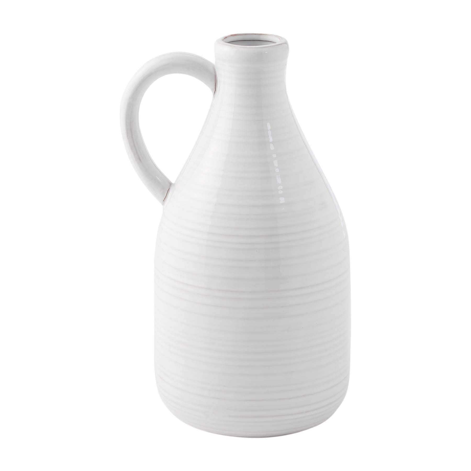 Mud Pie Large Milk JUG VASE, 11 1/2 x 7